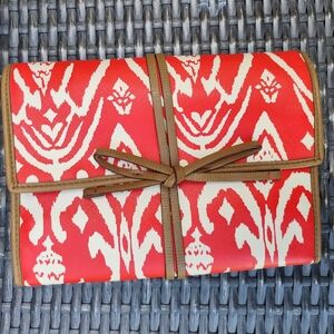 Stella & Dot Red/White “Bring Your‎ Own Bling” Jewelry Travel Bag